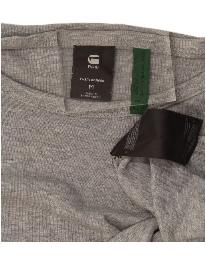 G-Star Mens T-Shirt Top Medium Grey Flecked Cotton