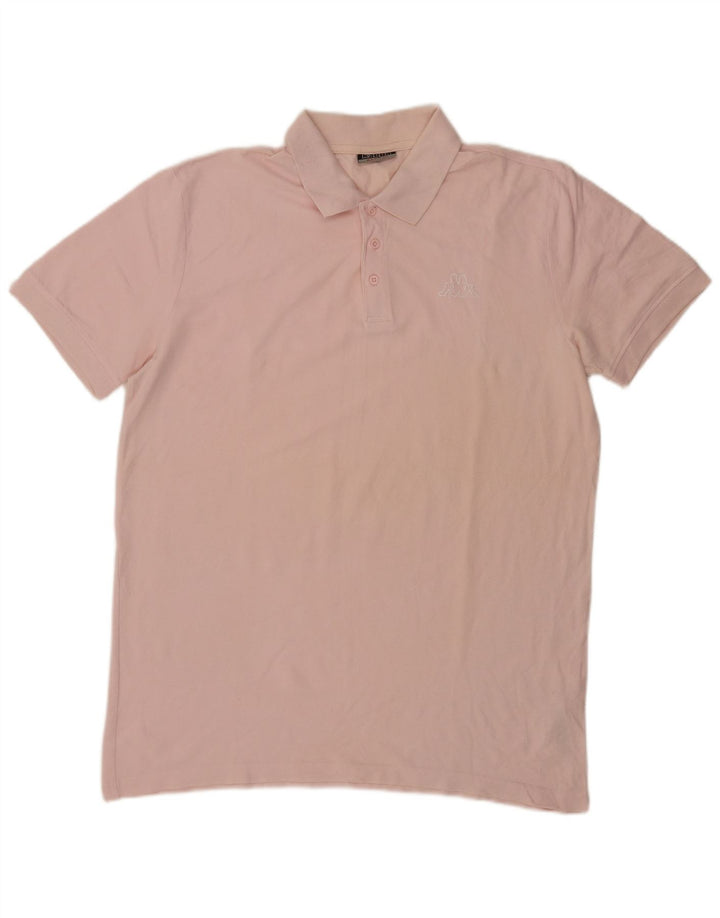 Kappa Mens Polo Shirt XL Pink Cotton