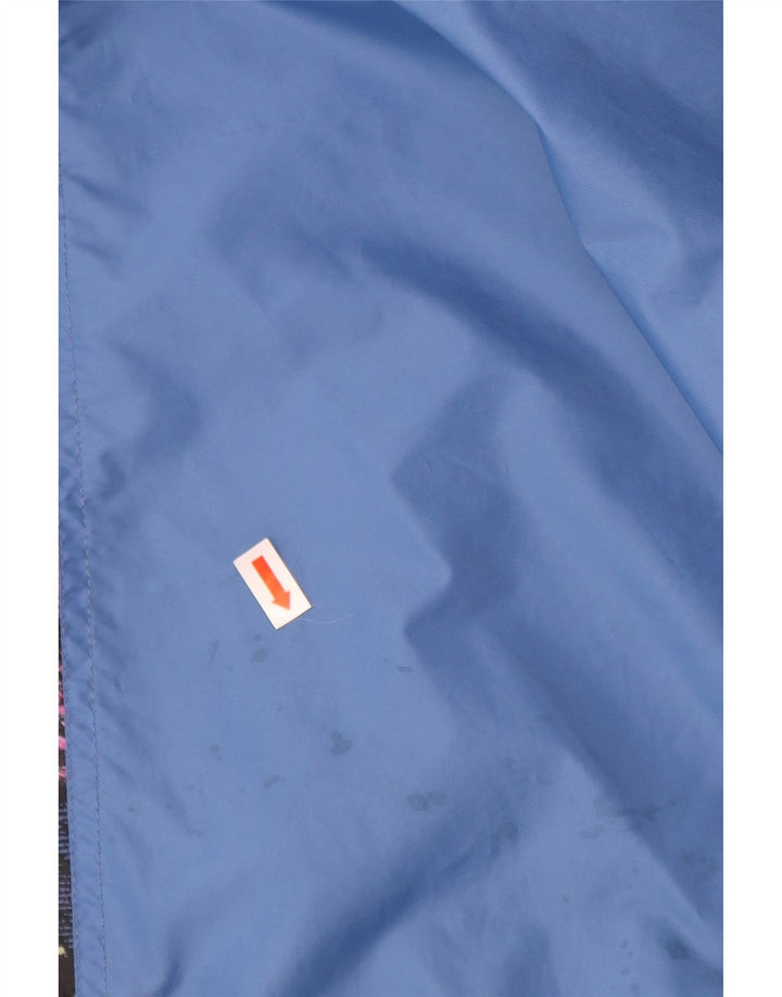 ALEX ATHLETICS  Mens Anorak Jacket UK 40 Large Blue Geometric Polyamide