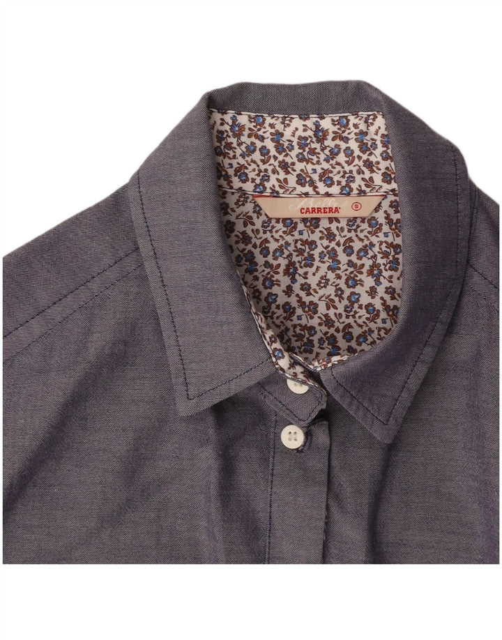 CARRERA Womens Shirt UK 10 Small Blue