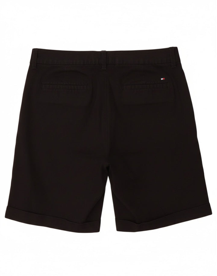 TOMMY HILFIGER Womens Chino Shorts W30 Medium Black