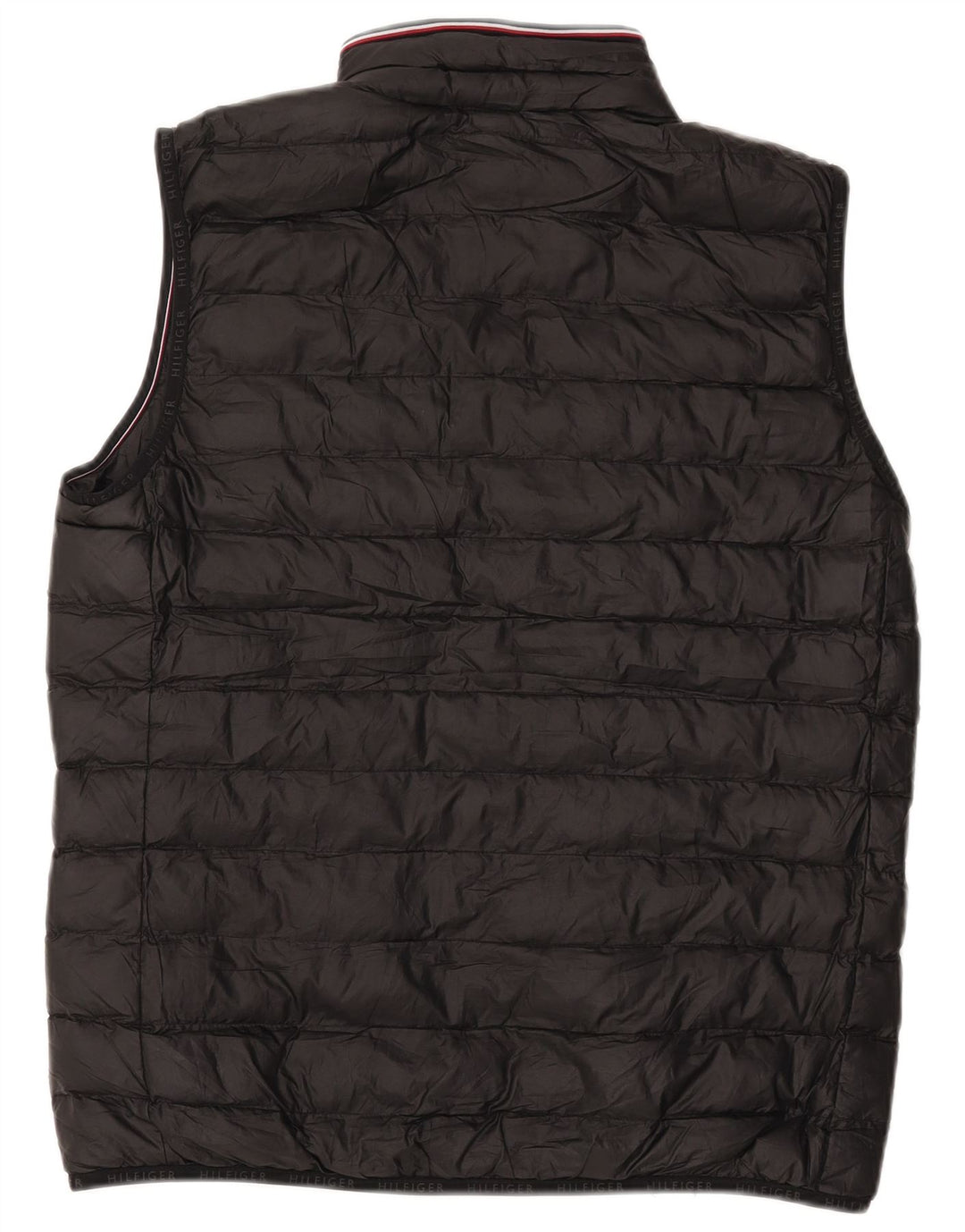 TOMMY HILFIGER Mens Padded Gilet UK 36 Small Black Polyester
