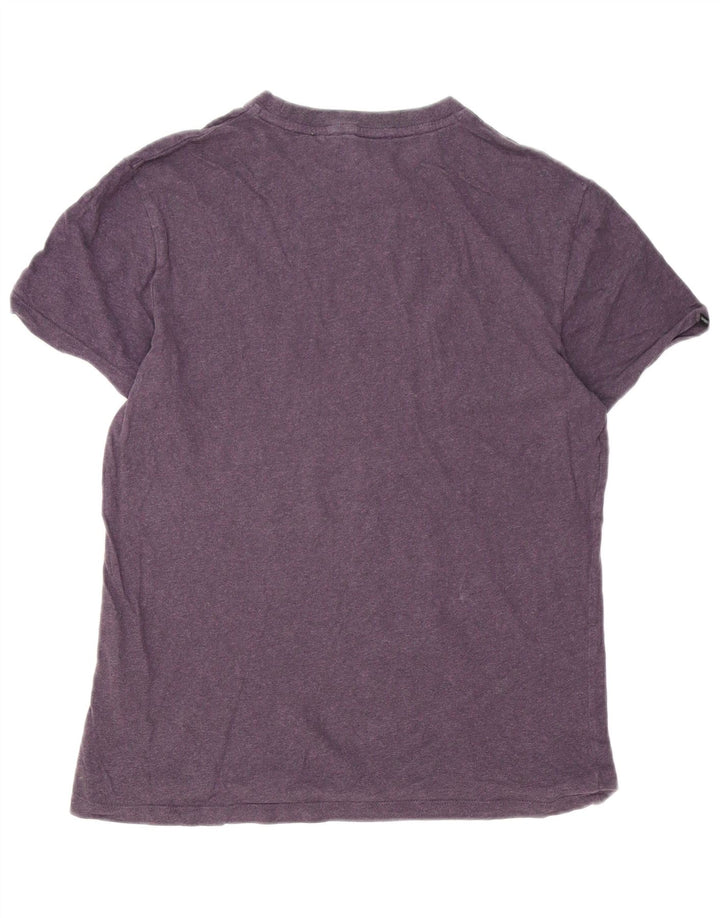 Superdry Mens T-Shirt Top Medium Purple Cotton