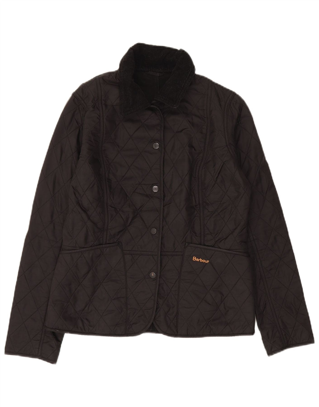 Barbour Womens Quilted Jacket UK 10 Small  Black Polyamide