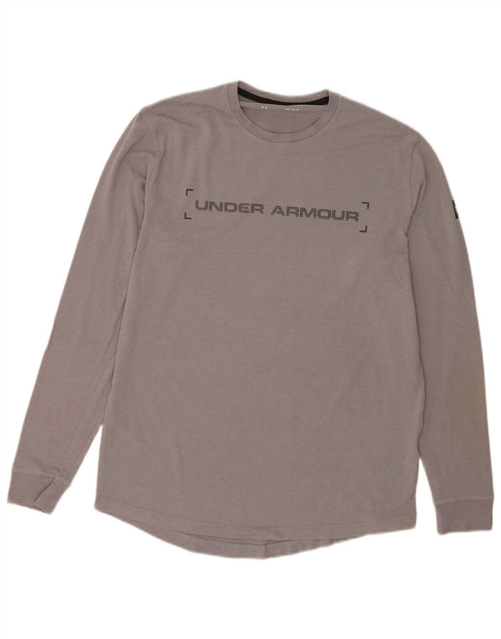 Under Armour Mens Graphic Top Long Sleeve Medium Grey