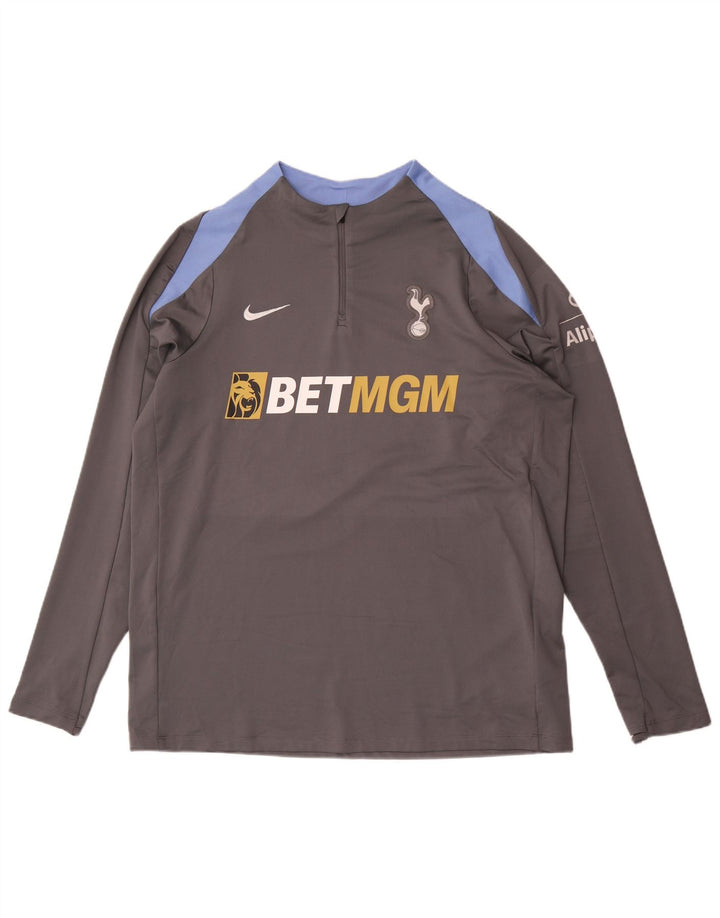 Nike Mens Tottenham Hotspur Graphic Pullover Tracksuit Top XL Grey