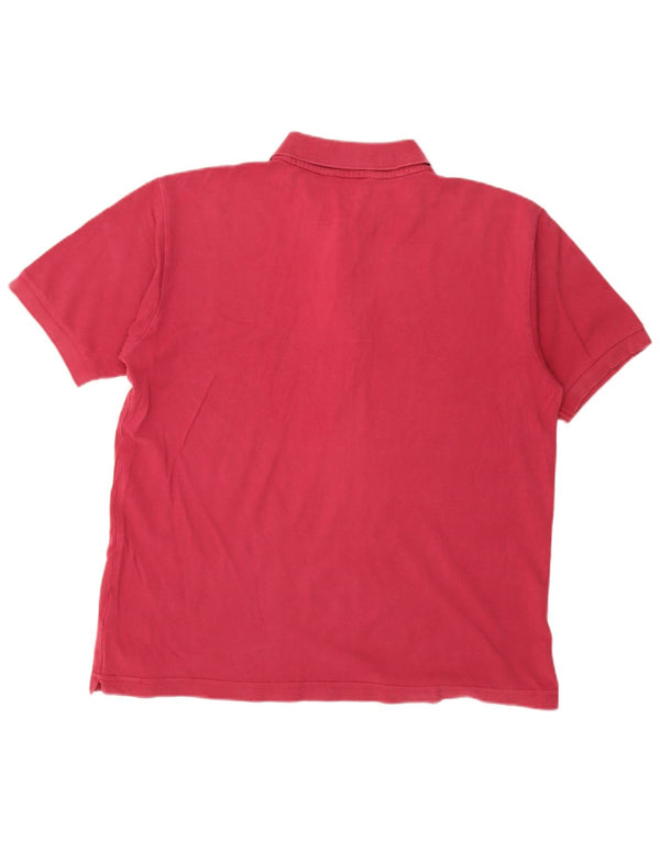 Kappa Mens Polo Shirt XL Pink Cotton