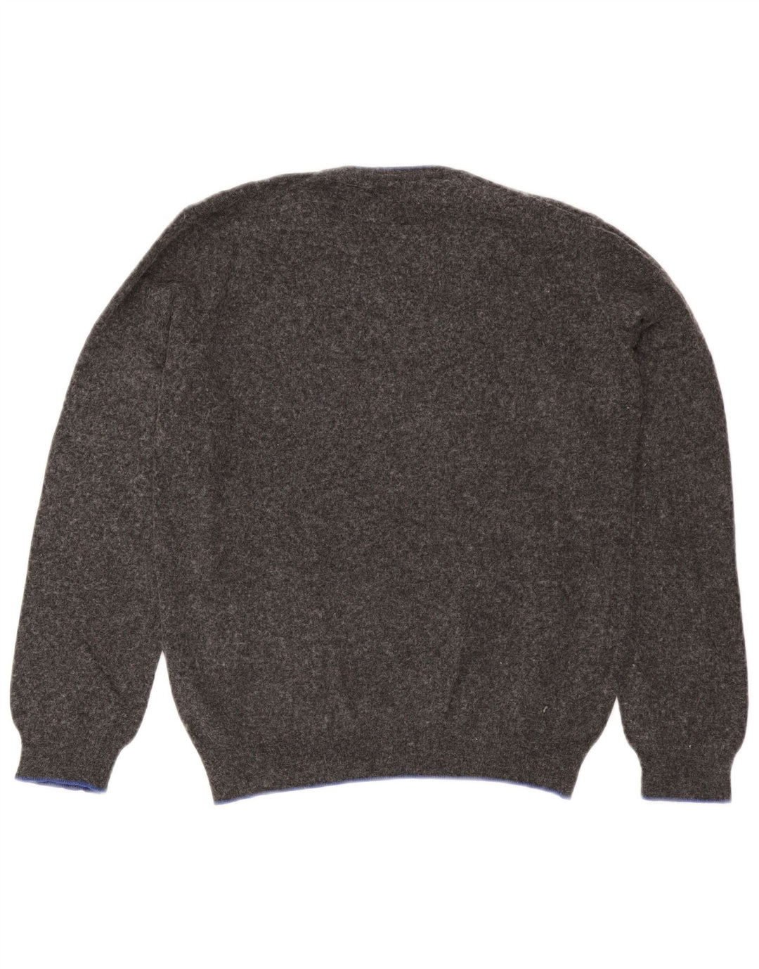 North Sails Mens V-Neck Jumper Sweater Medium Grey Polyamide