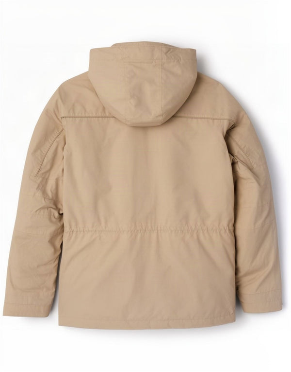 Tommy Hilfiger Mens Hooded Sherpa Windbreaker Jacket UK 38 Medium Beige