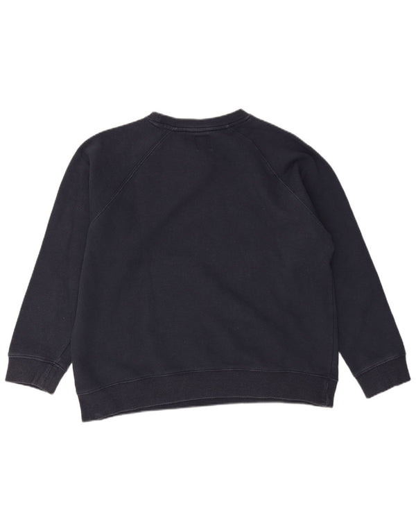 Fila Womens Sweatshirt Jumper UK 16 Large Navy Blue Cotton