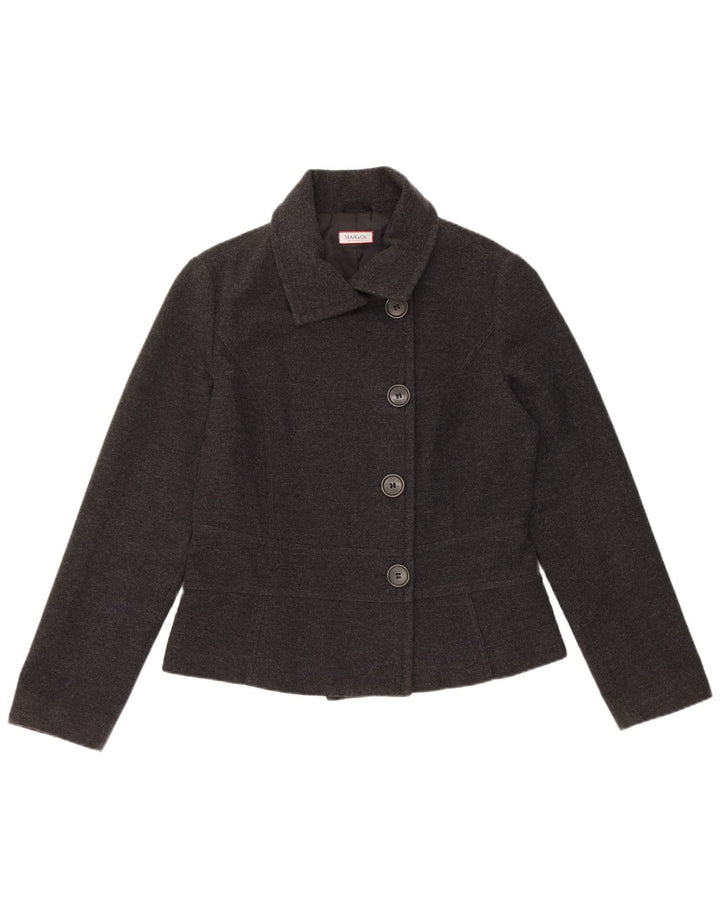 Max & Co. Womens 4 Button Blazer Jacket UK 14 Medium Grey Flecked