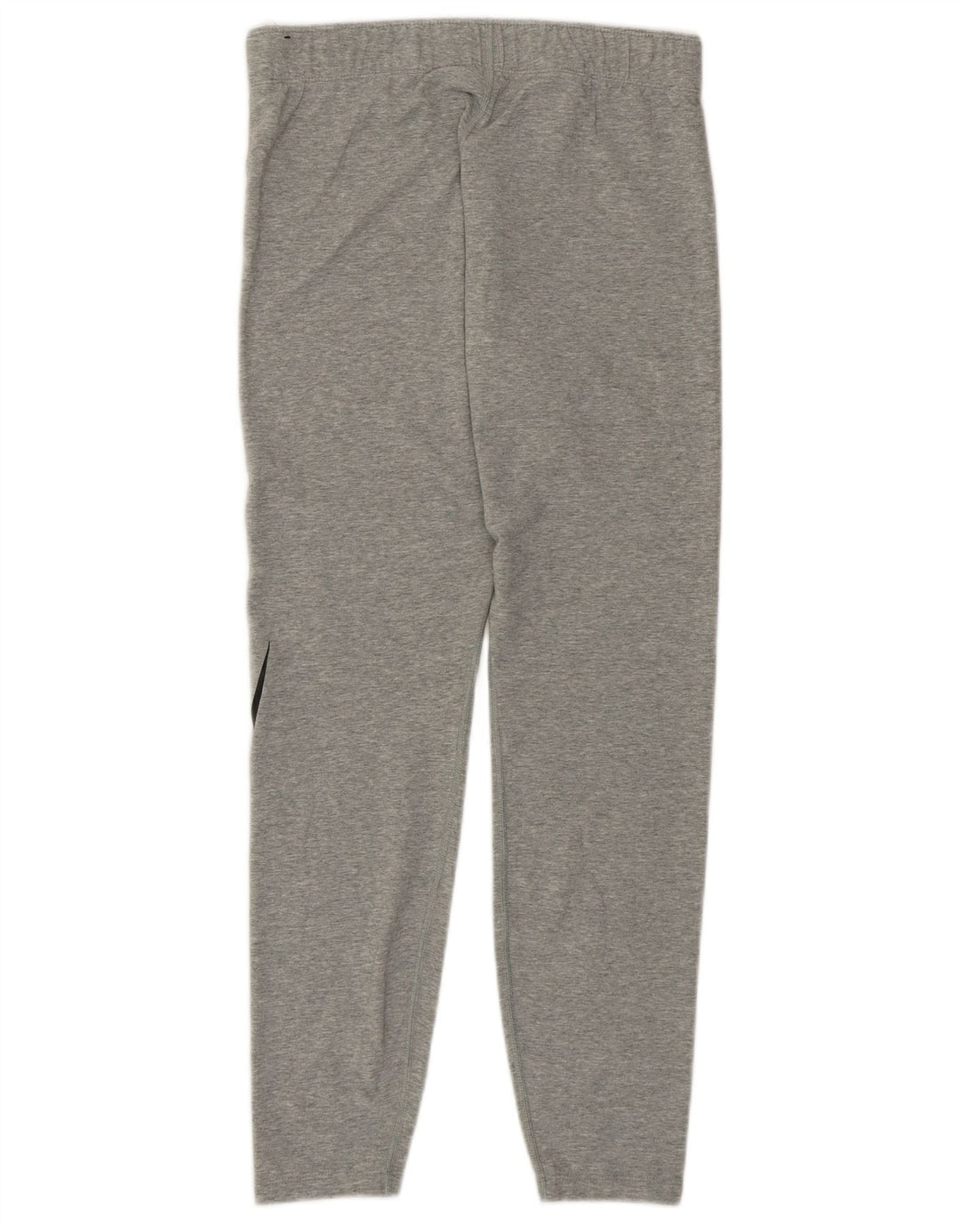 NIKE Womens Graphic Leggings UK 12 Medium  Grey Cotton