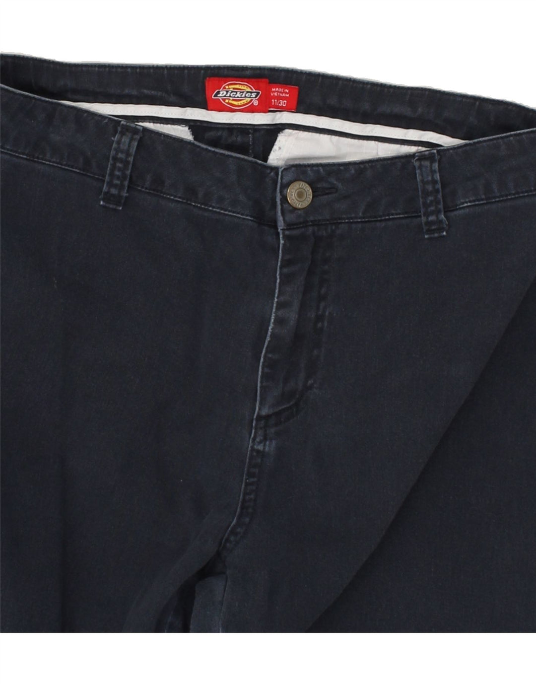 DICKIES Womens Bootcut Chino Trousers US 11 Medium W30 L30 Navy Blue Vintage Dickies and Second-Hand Dickies from Messina Hembry 
