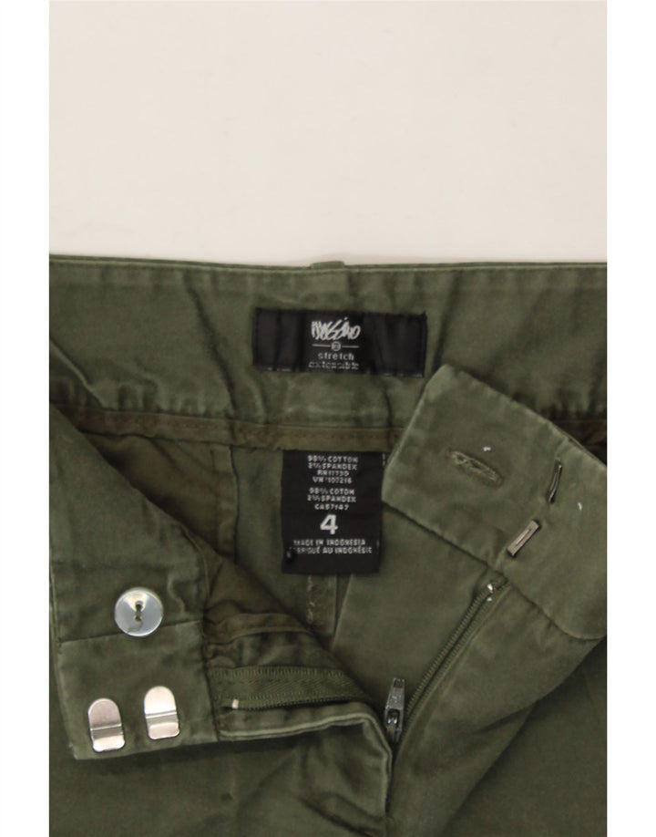 MOSSIMO Womens Chino Shorts US 4 Small W30  Green Cotton Vintage Mossimo and Second-Hand Mossimo from Messina Hembry 