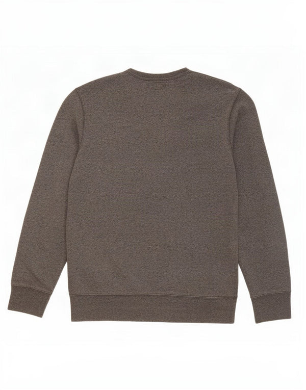 Levi's Womens Graphic Sweatshirt Jumper Medium Grey Flecked Classic