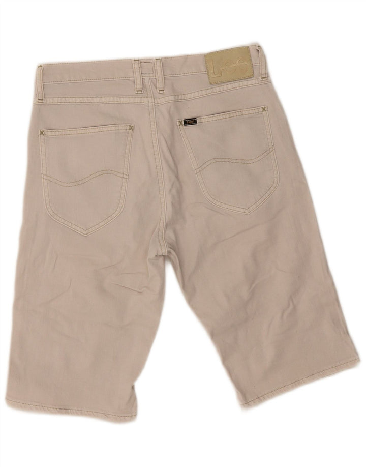 Lee Mens Denim Shorts W30 Medium Beige Cotton