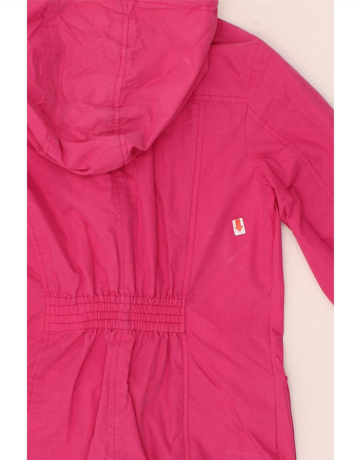 FAT FACE Womens Hooded Windbreaker Jacket UK 8 Small Pink Vintage Fat Face and Second-Hand Fat Face from Messina Hembry 