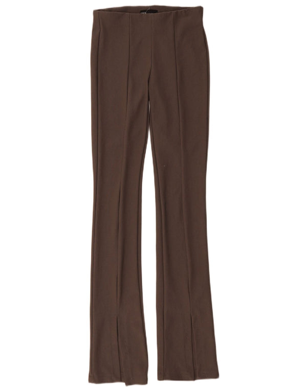 Zara Womens Flare Casual Trousers XS W24 L34 Grey
