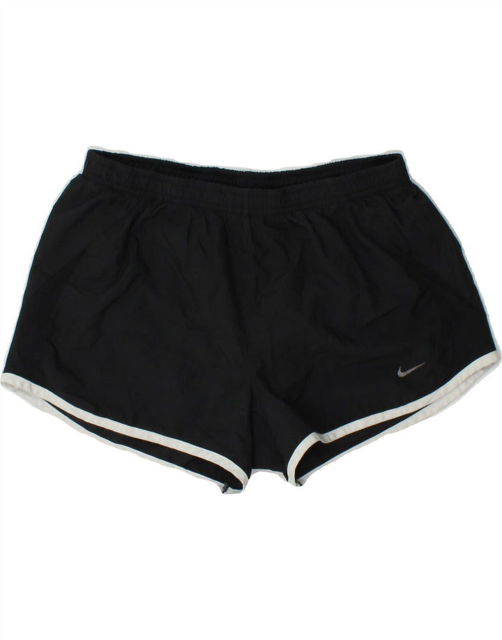 NIKE Womens Sport Shorts UK 14 Medium  Black Polyester Vintage Nike and Second-Hand Nike from Messina Hembry 