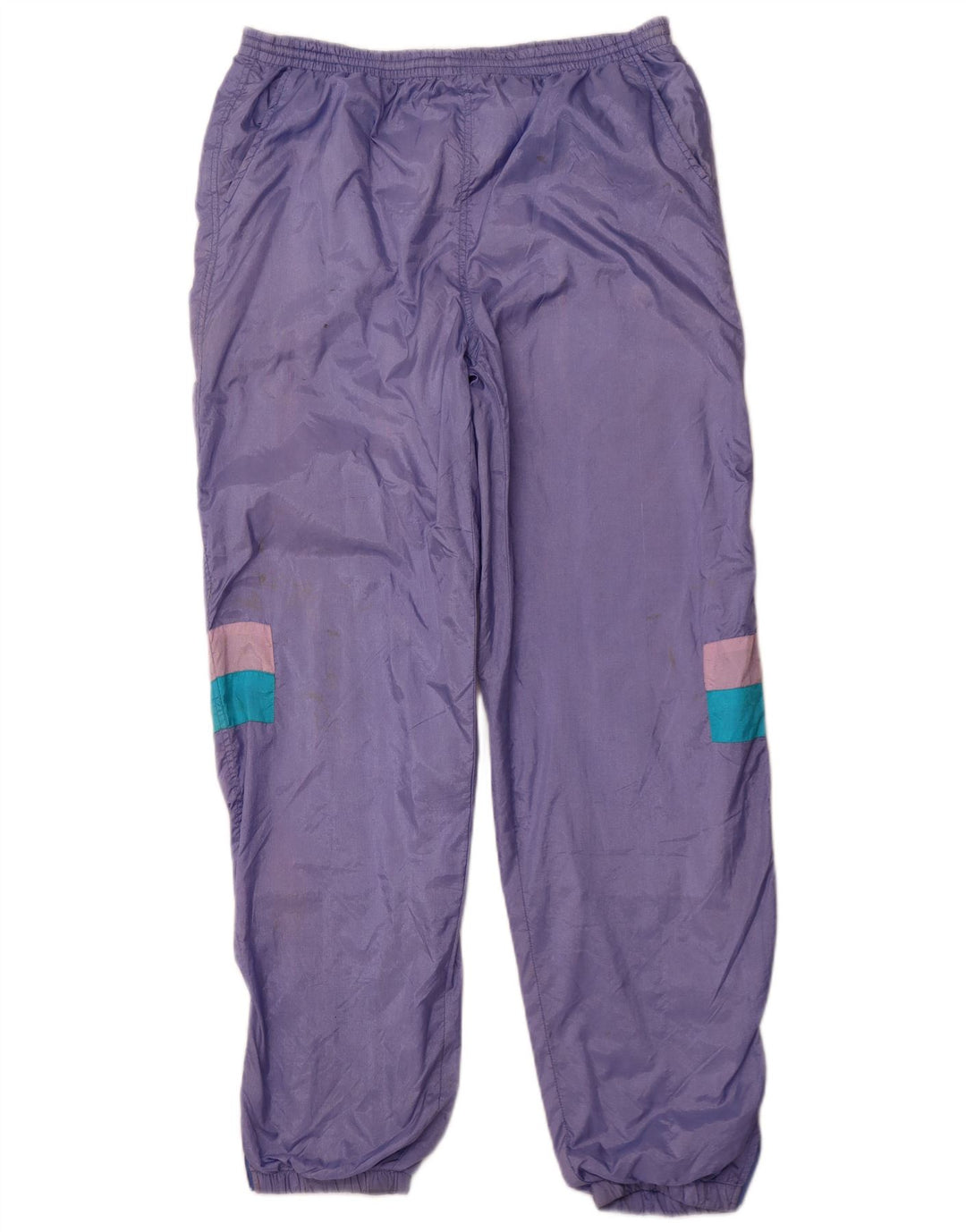 VINTAGE Womens Tracksuit Trousers Joggers XL  Purple Nylon