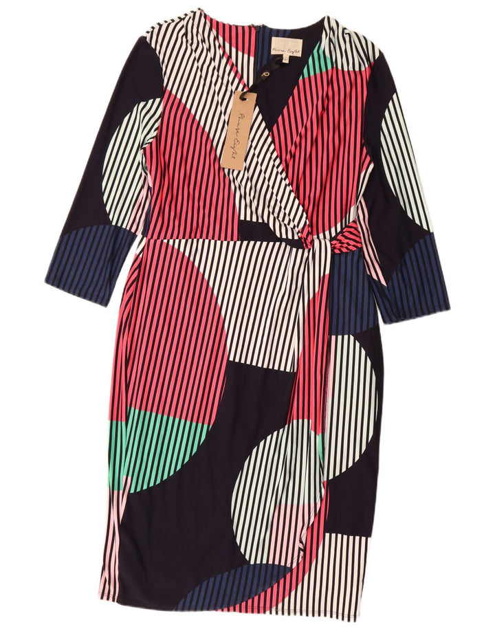 Phase Eight Womens Sheath Dress UK 16 Large Multicoloured Geometric