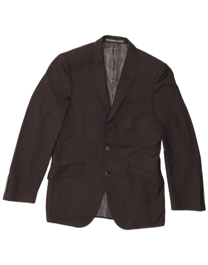 Marks & Spencer Mens 2 Button Blazer Jacket UK 38 Medium Grey New Wool