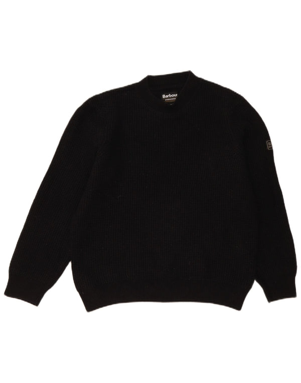 Barbour Womens Turtle Neck Jumper Sweater Medium Black Wool