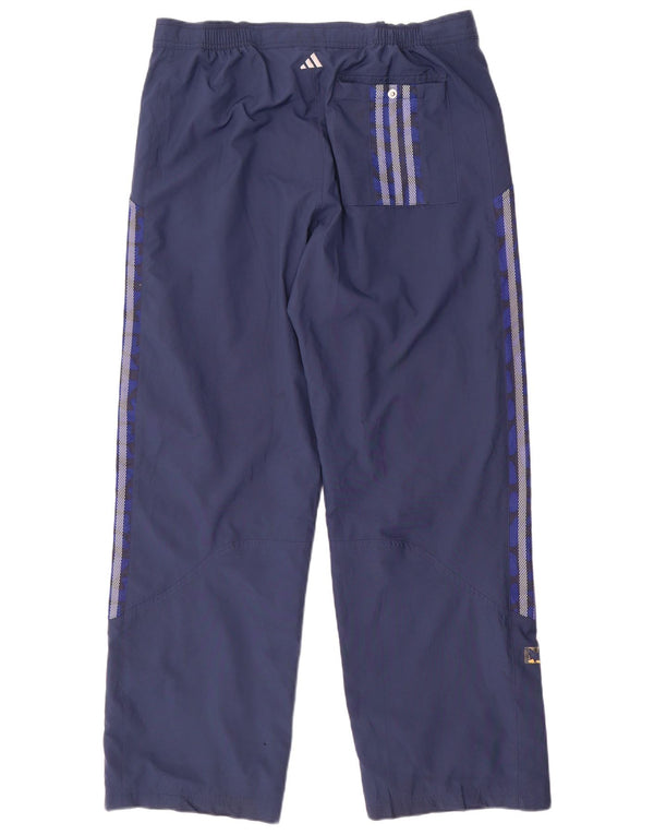 Adidas Mens Waterproof Trousers Large Navy Blue Polyester