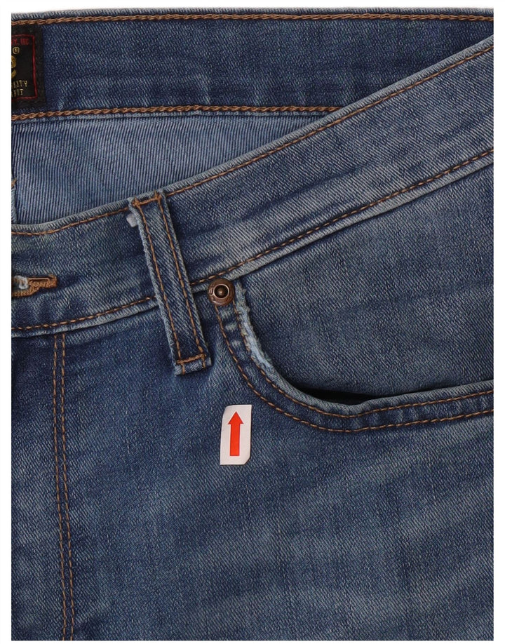 Lee Womens Rider Slim Jeans W30 L34 Blue Cotton