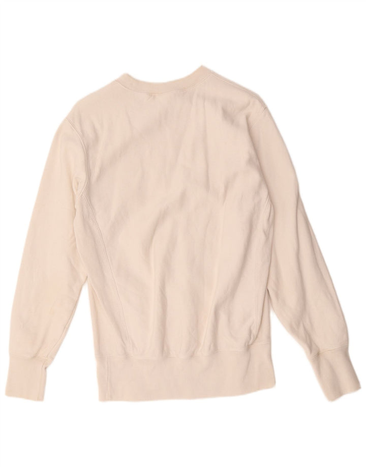 Champion Mens Sweatshirt Jumper Medium White