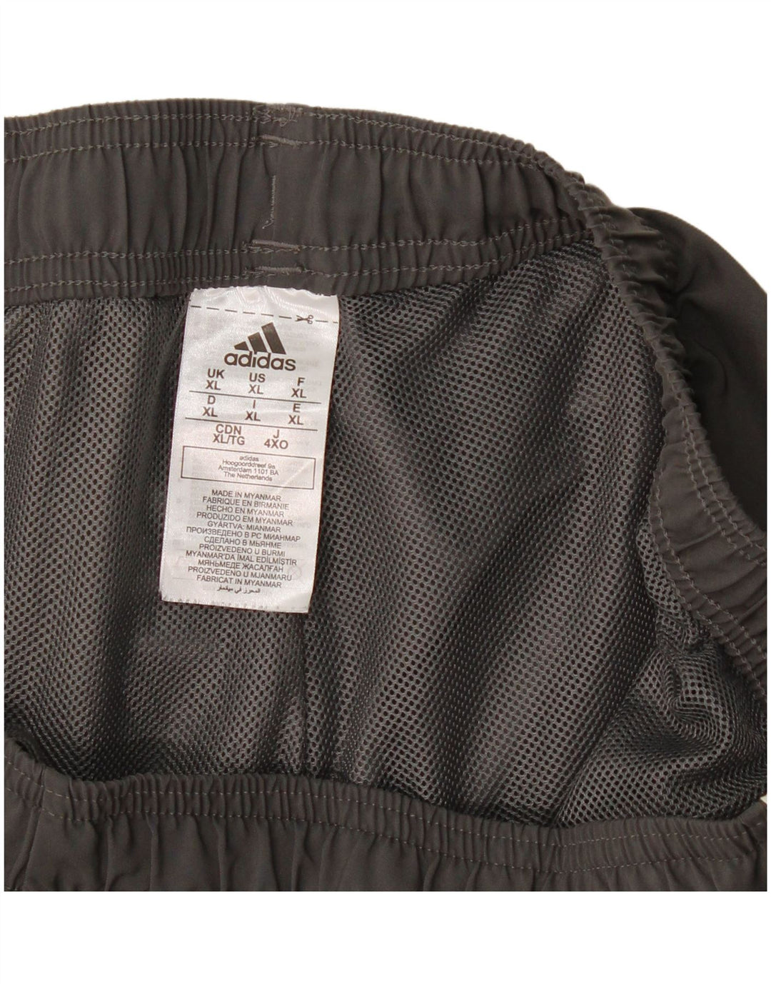 Adidas Mens Sport Shorts XL Grey Polyester