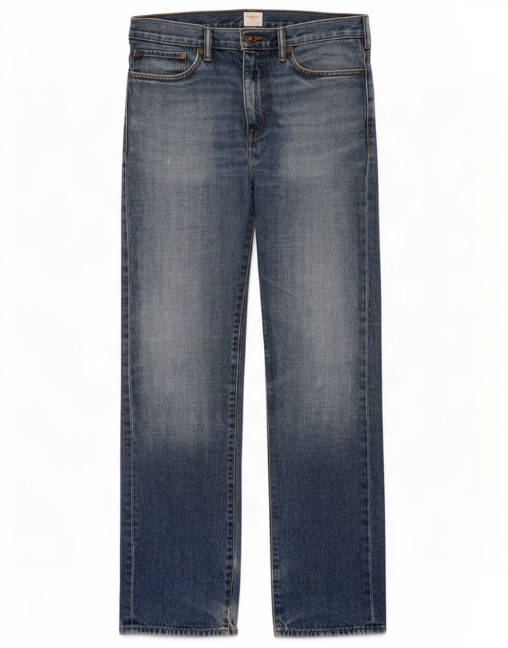 Dockers Mens Straight Jeans W34 L34 Blue Cotton