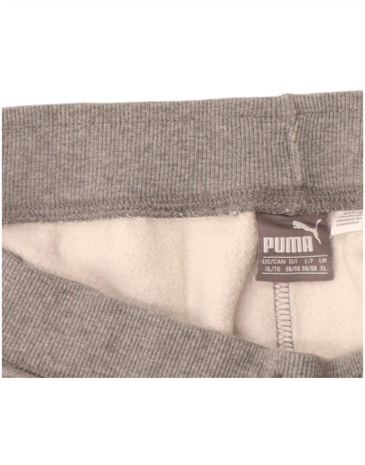 PUMA Mens Tracksuit Trousers XL Grey Cotton