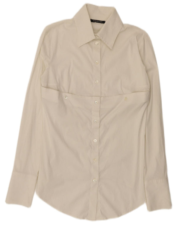 Patrizia Pepe Womens Shirt UK 12 Medium White