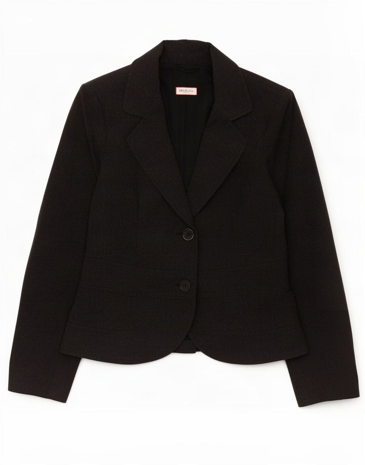 Max & Co. Womens 2 Button Blazer Jacket UK 12 Medium Grey Wool