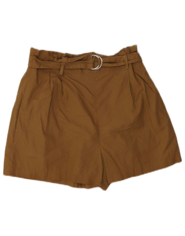 Zara Womens Pegged Casual Shorts Medium W28  Brown