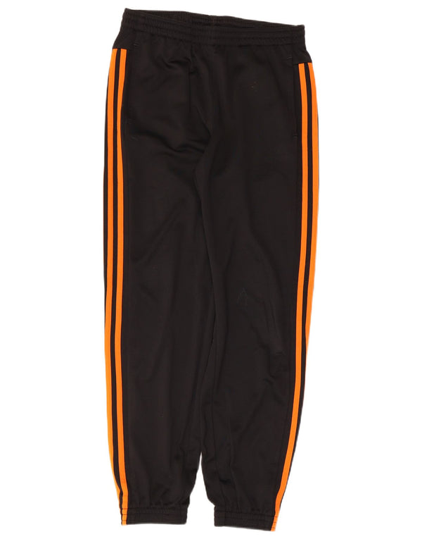 Adidas Boys Tracksuit Trousers Joggers 13-14 Years  Black Polyester