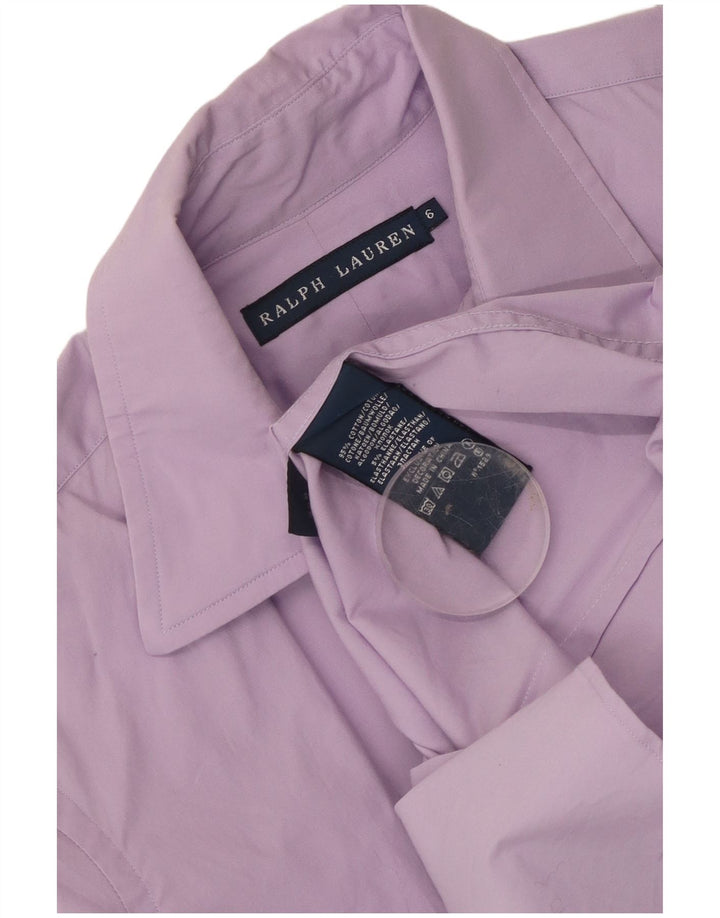 Ralph Lauren Womens Shirt US 6 Medium Purple Cotton