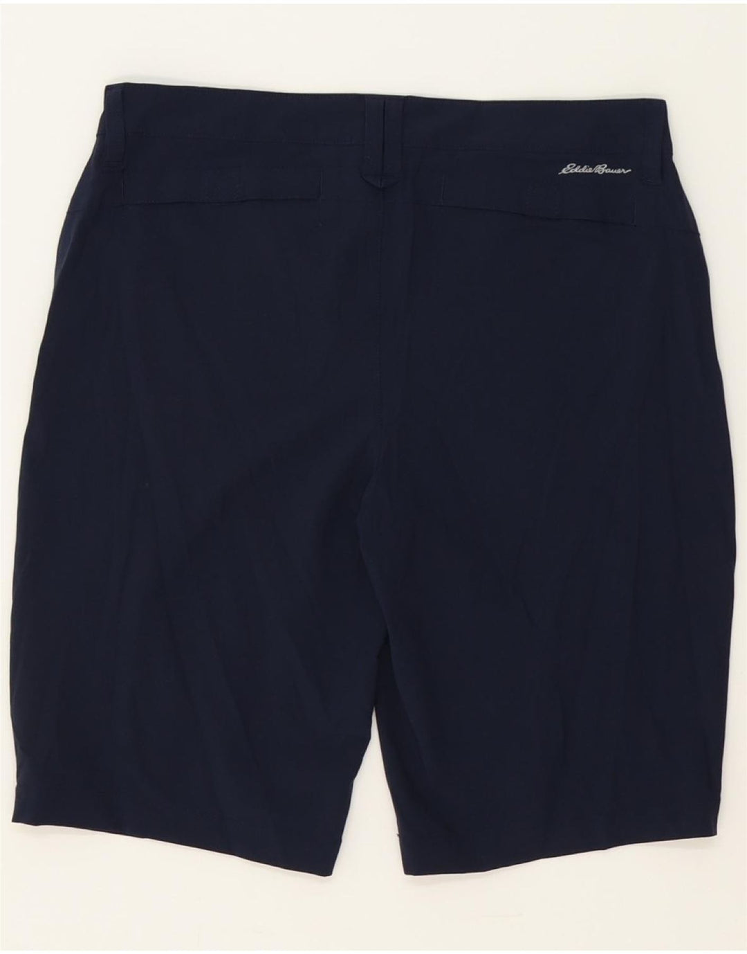 EDDIE BAUER Womens Casual Shorts US 8 Medium W30  Navy Blue Polyester Vintage Eddie Bauer and Second-Hand Eddie Bauer from Messina Hembry 