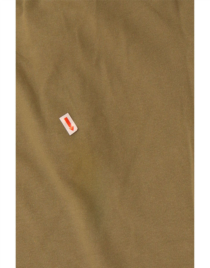 Fred Perry Mens Light and Stretch Polo Shirt Medium Khaki Cotton