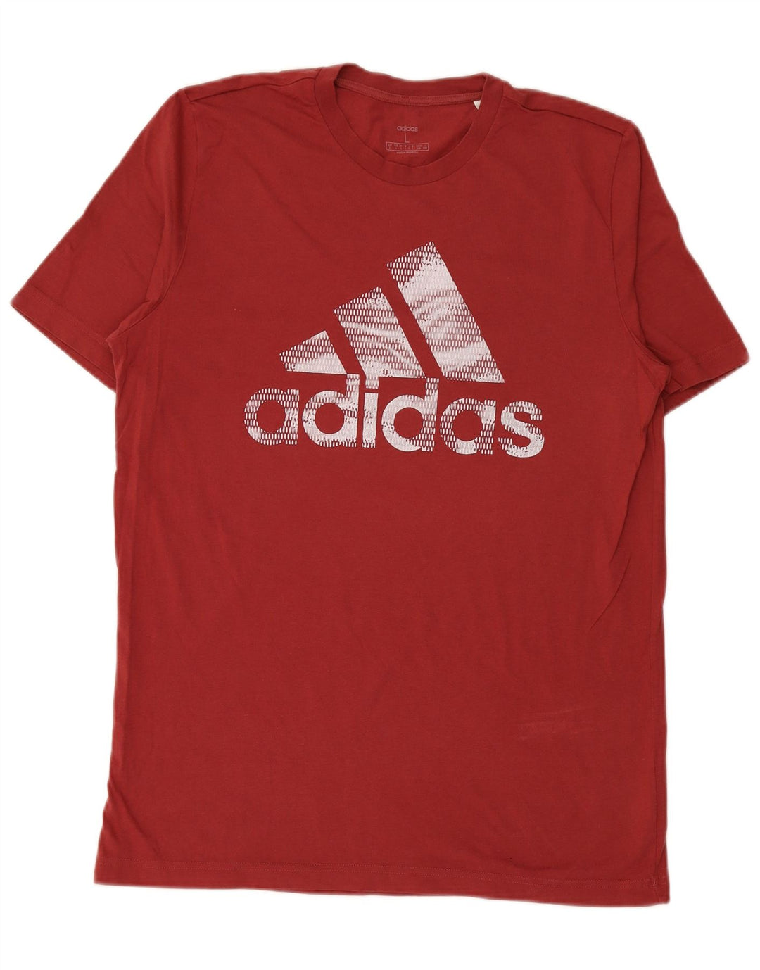 ADIDAS Mens Graphic T-Shirt Top Large Red Cotton