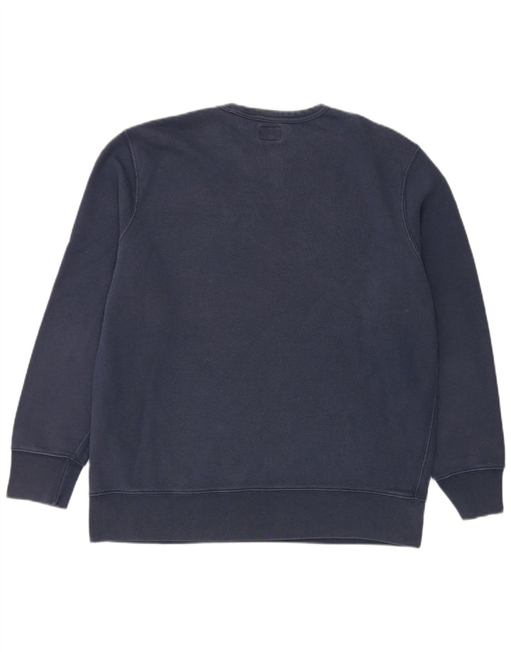 LEVI'S Mens Graphic Sweatshirt Jumper XL Navy Blue Cotton
