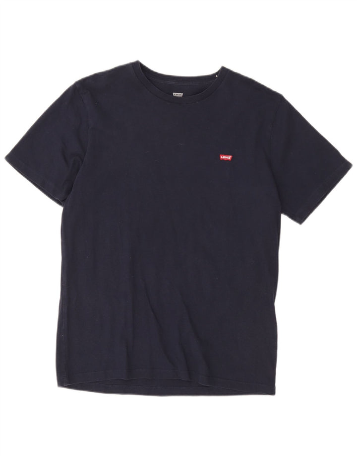 Levi's Mens T-Shirt Top Medium Navy Blue Cotton