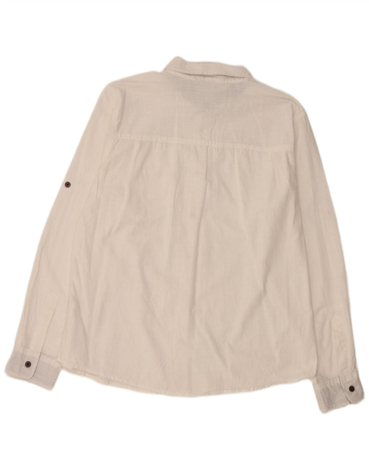 MOUNTAIN WAREHOUSE Mens Shirt Large White Cotton