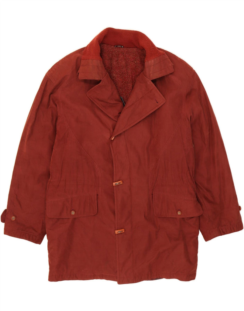 PAL ZILERI Mens Windbreaker Jacket IT 50 Large Burgundy Cotton Vintage Pal Zileri and Second-Hand Pal Zileri from Messina Hembry 