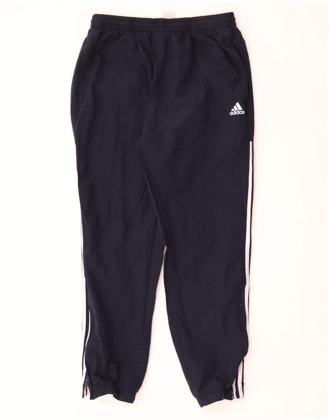 Adidas Mens Tracksuit Trousers Joggers Large Navy Blue Polyester