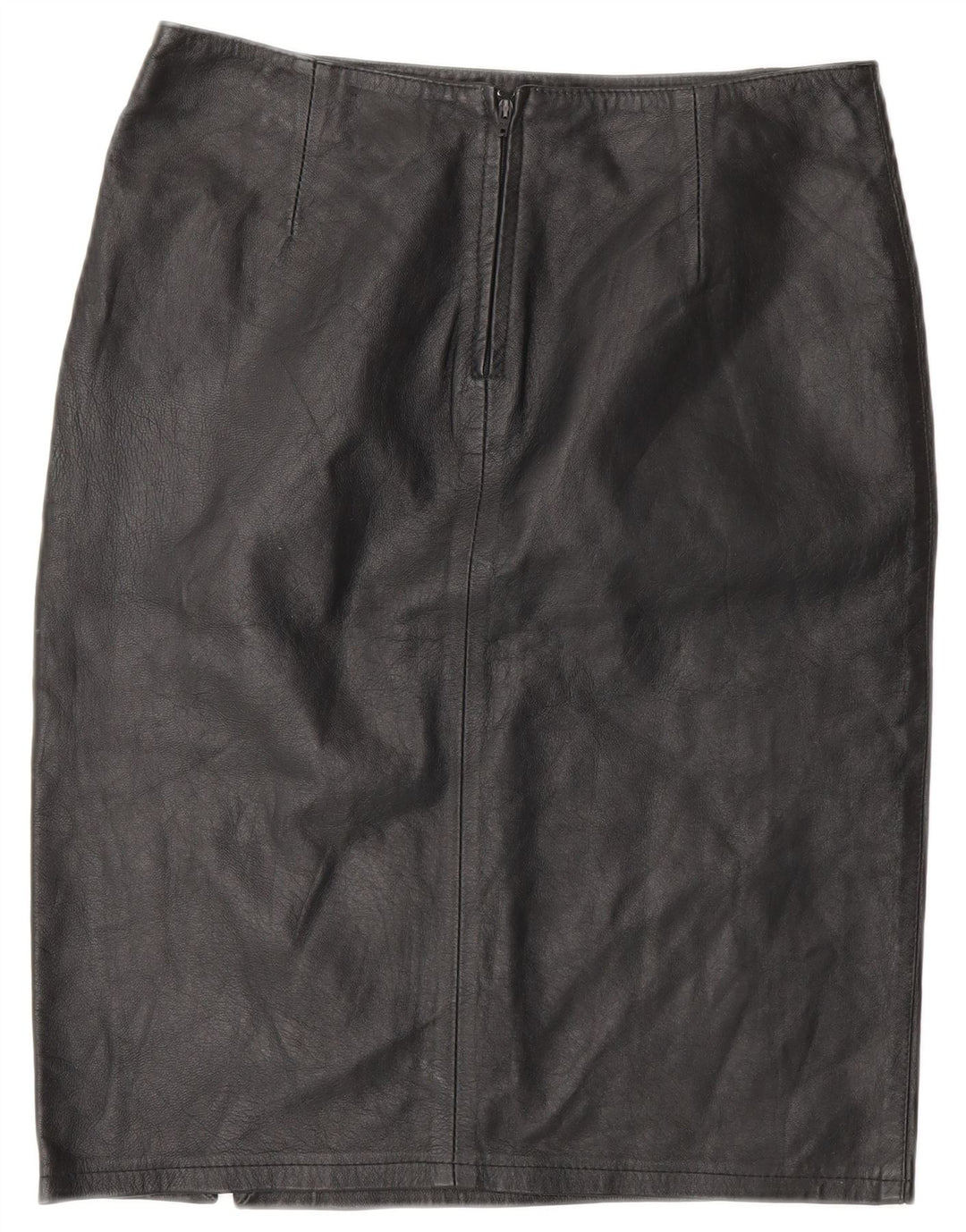 CONBIPEL Womens Leather Skirt IT 42 Medium W28  Black Leather