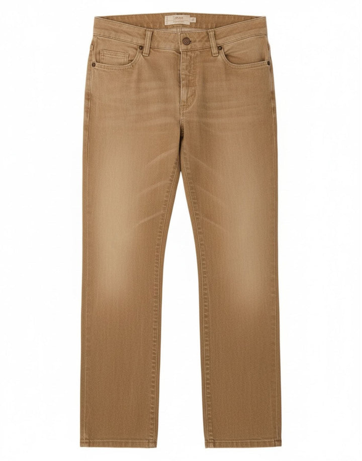 Marlboro Classics Womens Straight Jeans W29 L30 Beige Cotton