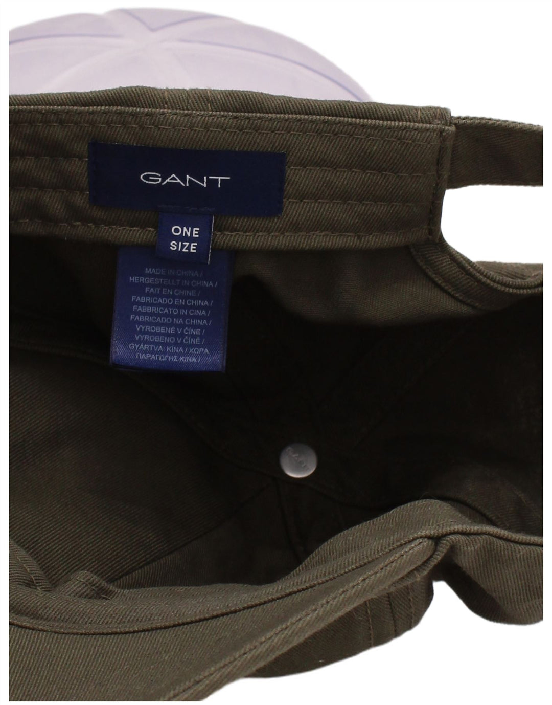 Gant Mens Baseball Cap One Size Khaki Cotton