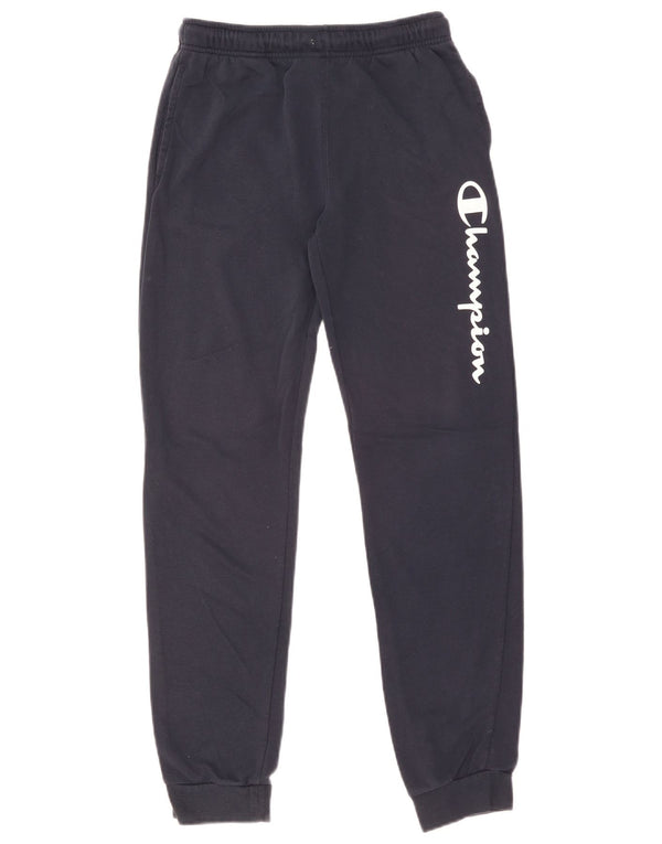 Champion Boys Graphic Tracksuit Trousers Joggers 15-16 Years 2XL  Navy Blue